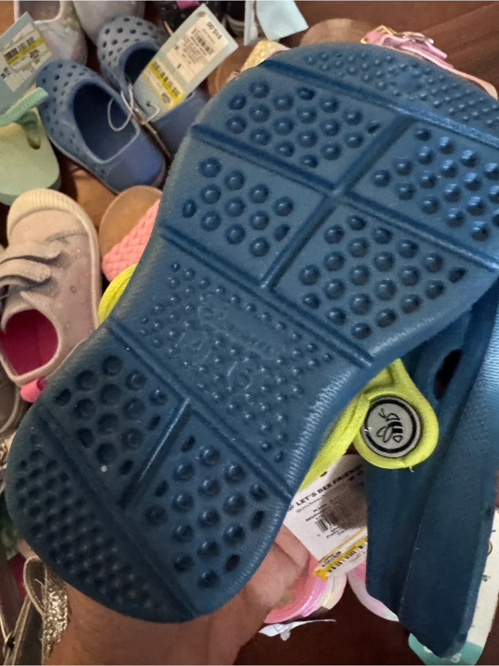 Cat & Jack Kids Pink, Blue, Mint & Silver Multi-Pack Sandal & Clog Lot - Picture 4 of 11